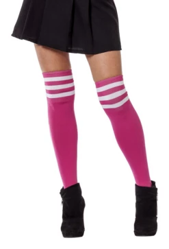 Cheerleader Sokken Roze Wit