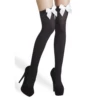 Kousen Zwart Met Strik Wit -MONNIKENDAM Verkoop wconn 405035