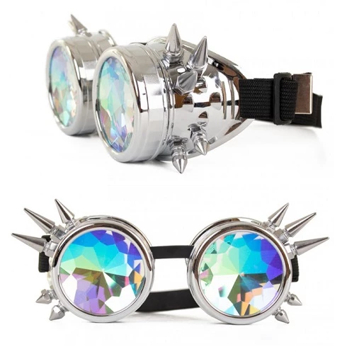 Steampunk Bril Zilver 3 Steampunk Bril Zilver