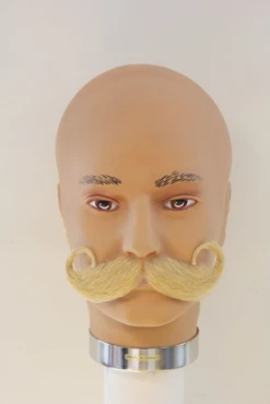 Plaksnor Echt Haar Wilhelm Met Grote Krul Blond