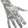 Handschoenen Pailletten Zilver