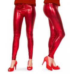 Legging Rood Metallic