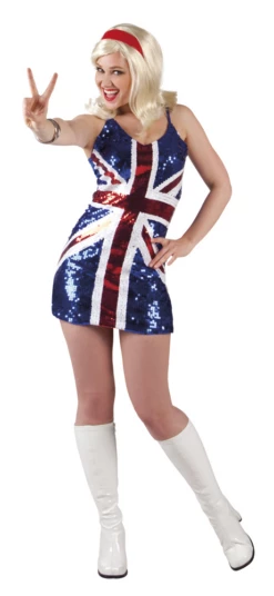 Pailletten Jurkje Engelse Vlag