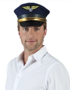 Pilotenpet Blauw Verstelbaar