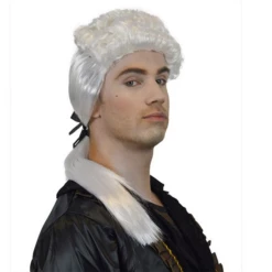 Rococo Pruik Heer Met Staartje