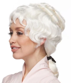 Pruik Dames Uit Het Koloniale Tijdperk