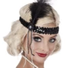 Hoofdband Charleston Flapper Zwart -MONNIKENDAM Verkoop wconn 406170
