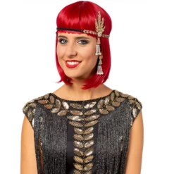 Hoofdband Charleston Goud Met Oorbellen