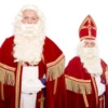 Sinterklaas Baard + Pruik Kanekalon Met Vaste Snor Type P -MONNIKENDAM Verkoop wconn 406445