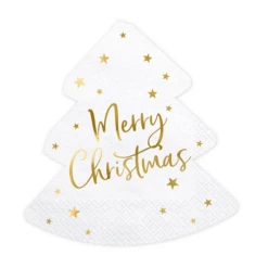Servetten Merry Christmas Kerstboom 20st