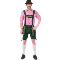 Lederhose Johann Kort Groen