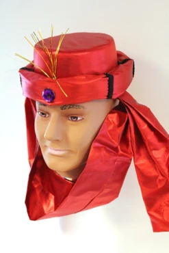 Tulband Glimmend Rood