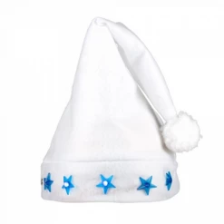 Kerstmuts Wit Met Sterren
