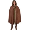 Cape Met Capuchon Luxe Bruin Met Bont -MONNIKENDAM Verkoop wconn 407464