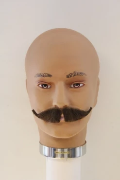 Plaksnor Echt Haar Gilbert Met Krul Bruin