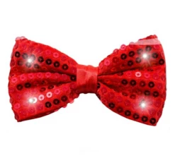 Strik Metallic Met LED En Pailletten Rood