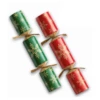 100 St. Christmas Crackers Green And Red Snowflakes 9 Inch XIGDC0603 -MONNIKENDAM Verkoop wconn 407754