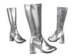 Disco Laarzen Retro Zilver