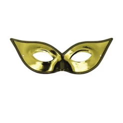 Oogmasker Vogelmodel Metallic Goud