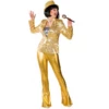 Disco Broek Dames Goud Glimmend -MONNIKENDAM Verkoop wconn 408317