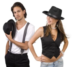 Al Capone Hoed Zwart