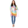 Hippie Poncho Tie Dye One Size
