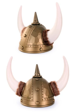 Viking Helm Goud Bont