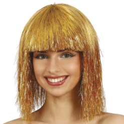 Pruik Folie Goud